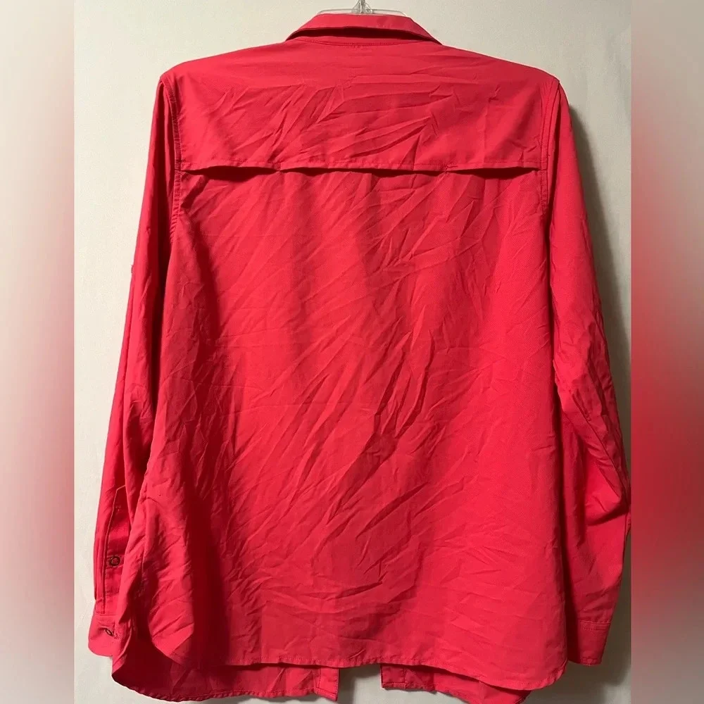 Cabela’s Women’s Pink Button Down Long Sleeve Size Large - Picture 2 of 6